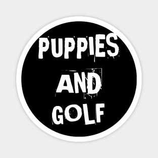 Puppies And Golf Cute gift Magnet